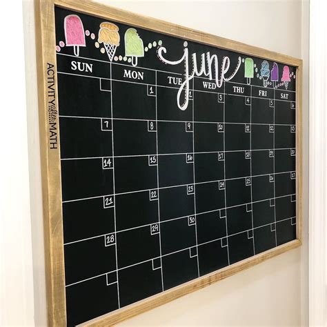 June Chalkboard Calendar Ideas