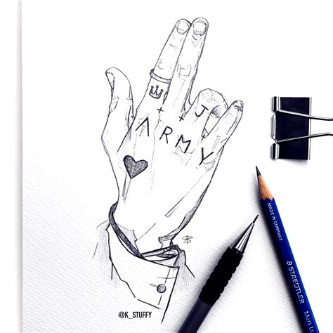 Jungkook Tattoo Drawing