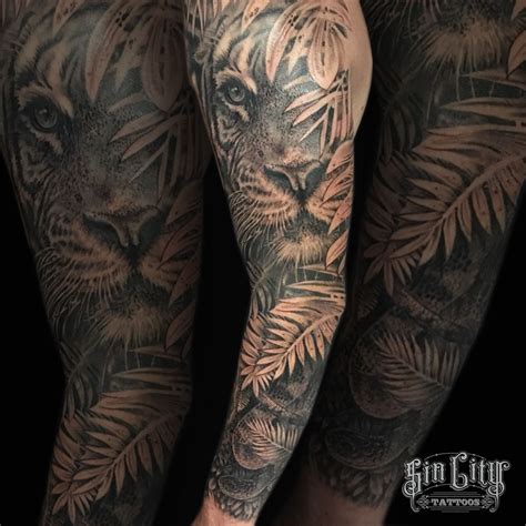 Jungle Themed FullSleeve by Yarda Tattoos