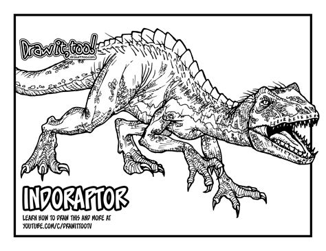 Jurassic World Dinosaur Coloring Pages Printable