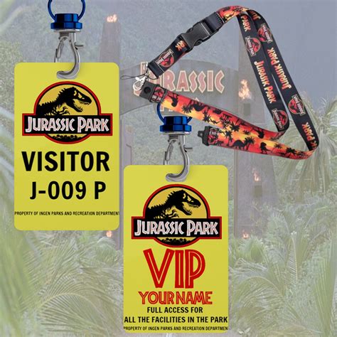 Jurassic Park Lanyard Printable