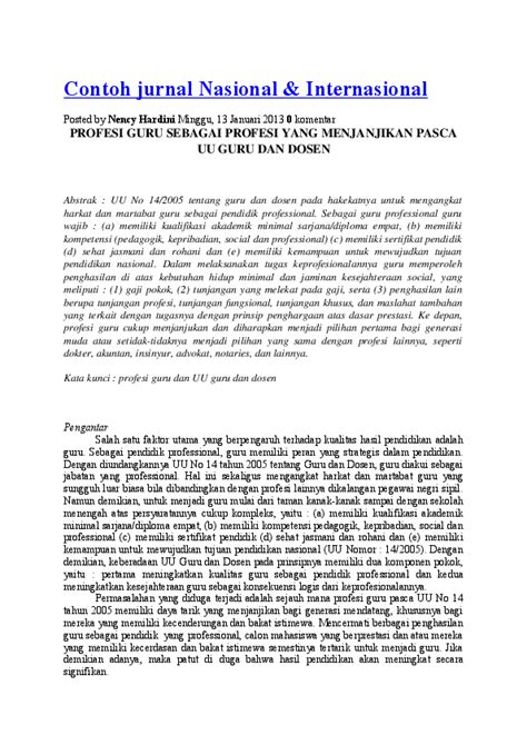 Jurnal Internasional Contoh