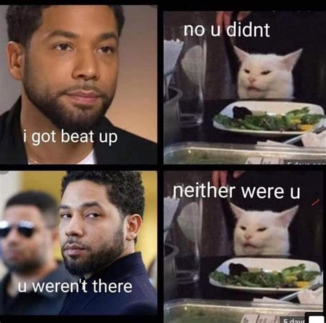 Jussie Smollett Yelling Cat Meme