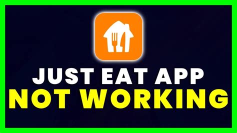 Just Eat App Not Loading