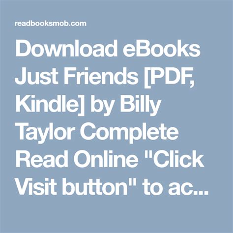 Just Friends Billy Taylor Pdf Free Download
