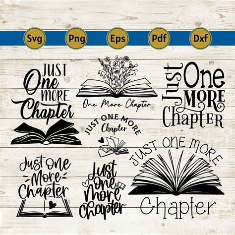 Download Just One More Chapter Sublimation Files for Cricut