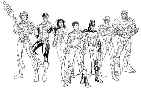 Justice League Color Pages