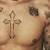 Justin Bieber Cross Tattoo