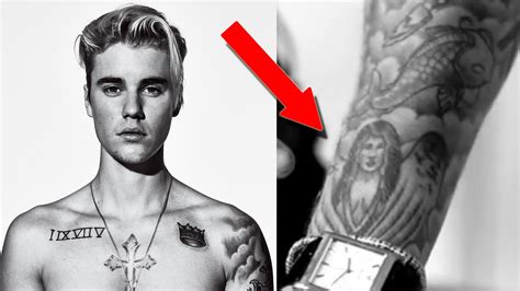 Justin Bieber has Selena Gomez's face tattooed on his