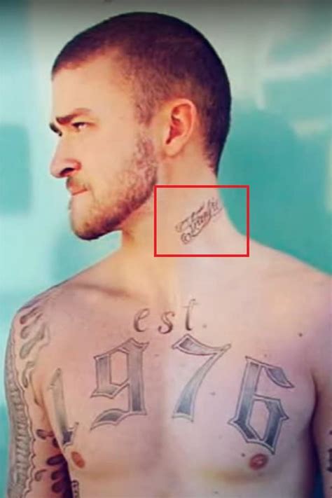 Justin Timberlake Tattoos