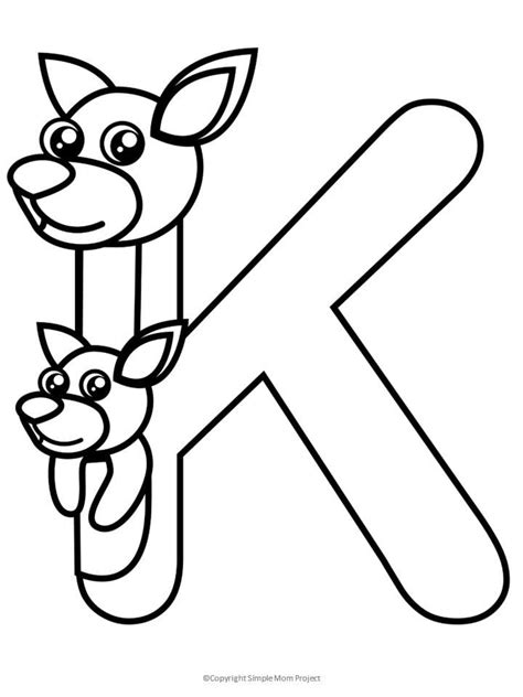 K Coloring Pages
