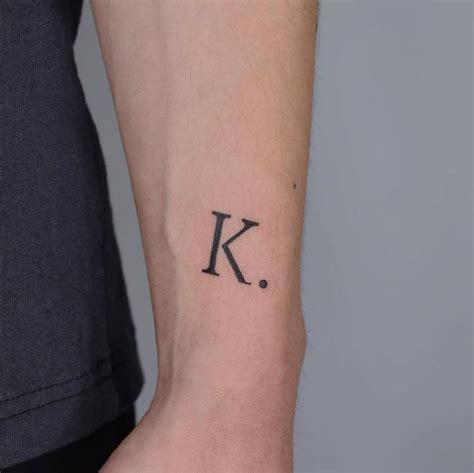 K Tattoo Design