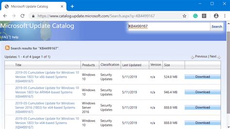 KB4499167 major improvements and fixes