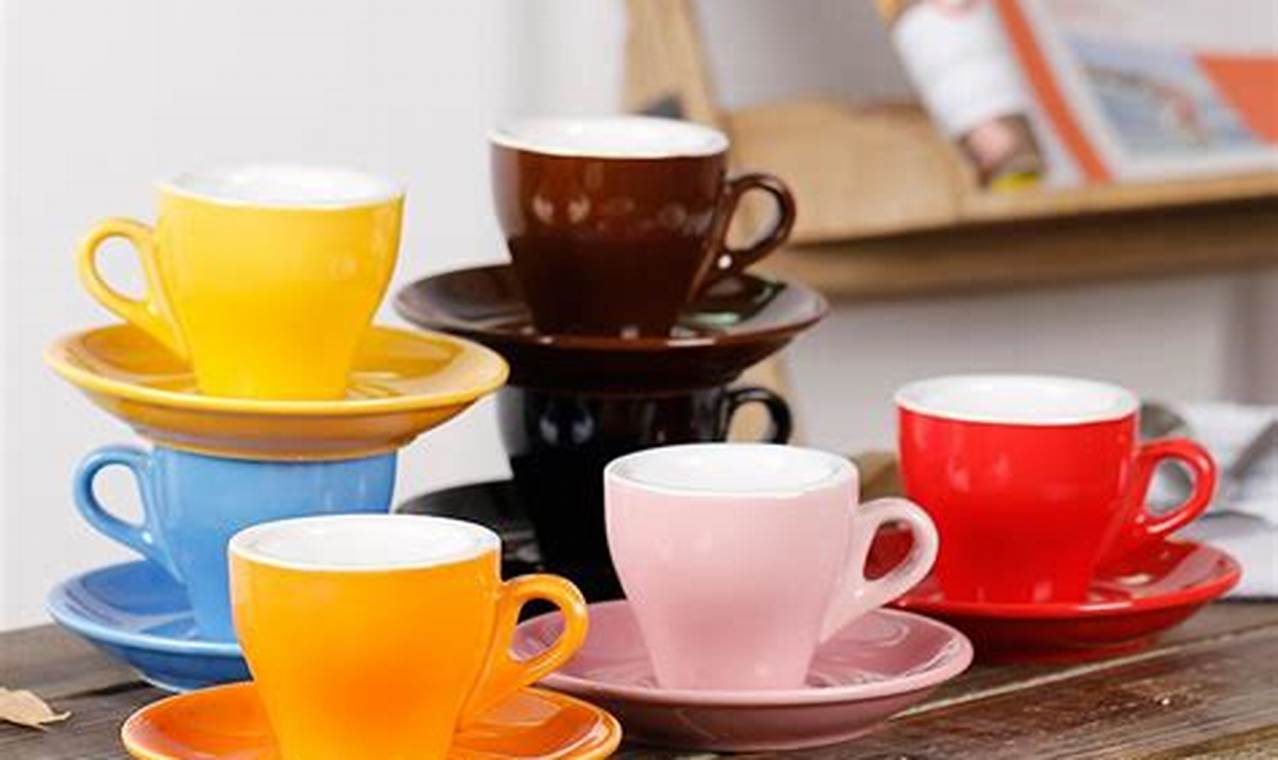 KIA Ceramics Espresso Cups and Saucers