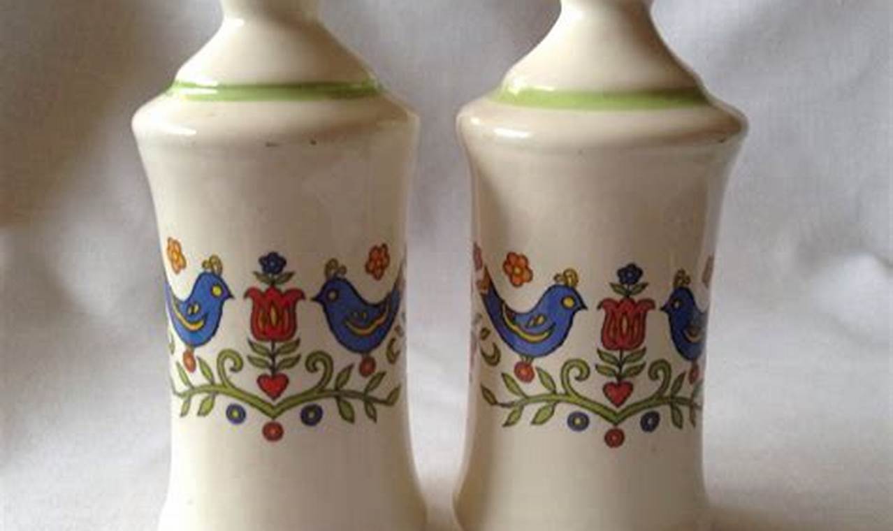 KIA Ceramics Salt and Pepper Shakers