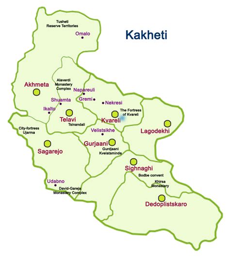 Kakheti Georgia Map