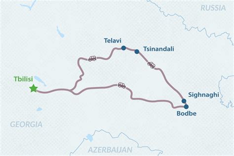 Kakheti Tour Map