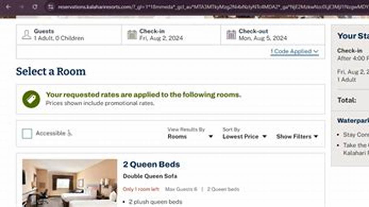 Kalahari Discount Code 2024