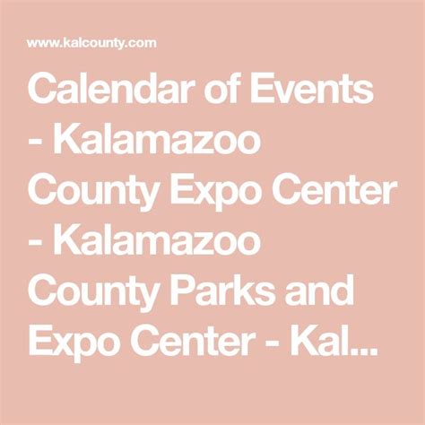 Kalamazoo Calendar Of Events