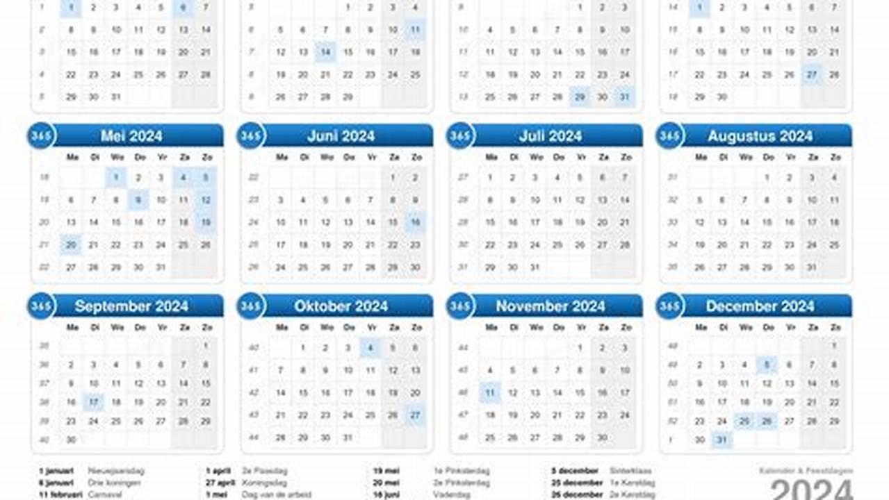 Kalender Met Weeknummers 2025