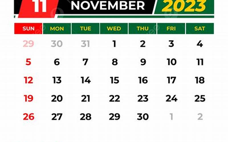 Kalender November