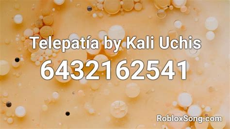 Kali Uchis - Telepatía Roblox ID - Roblox music codes
