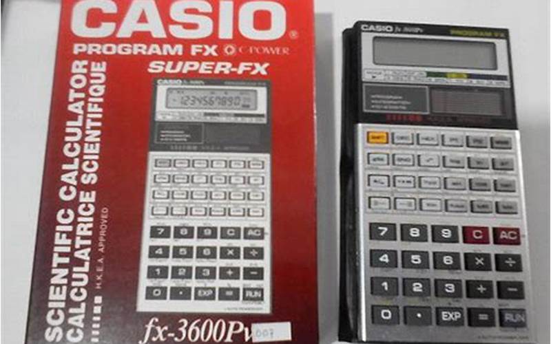 Kalkulator Fx 3600