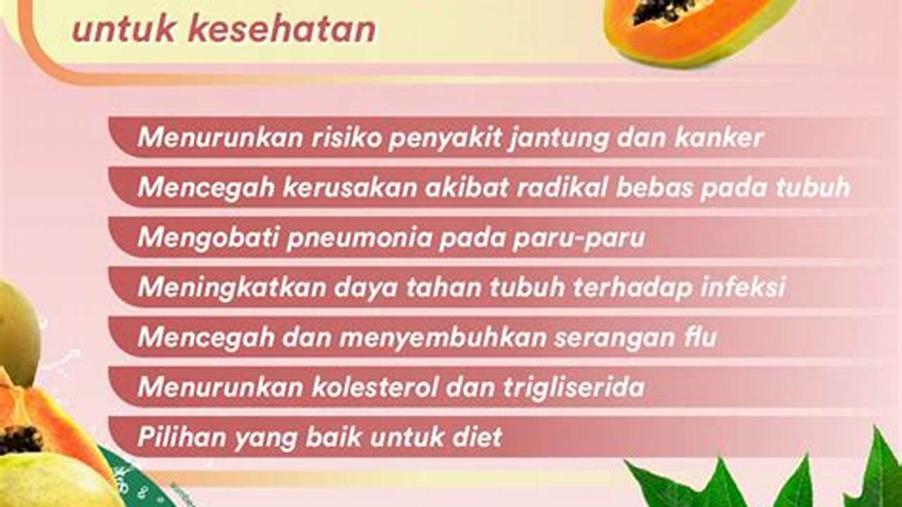 Kandungan Nutrisi, Manfaat