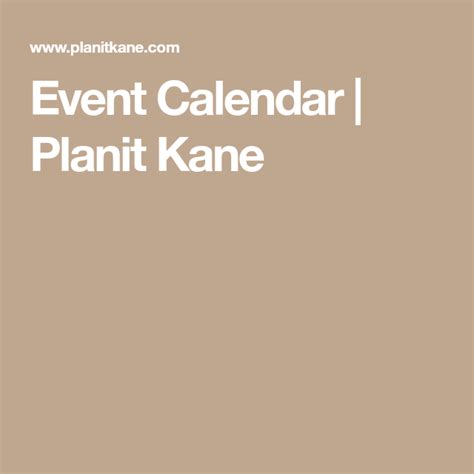 Kane County Calendar Of Events