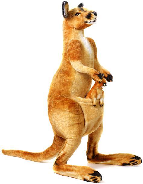 Kangaroo Stuffed Animal With Joey