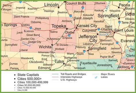 Kansas And Missouri Map