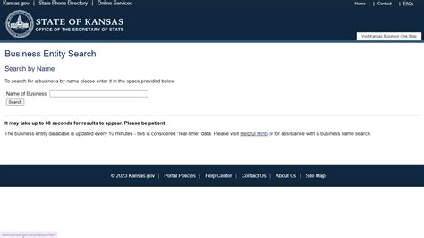 Discover the Secret to Empowering Your Business: Find Your Entity's Identity with Kansas Secretary of State's Business Search Tool Today!