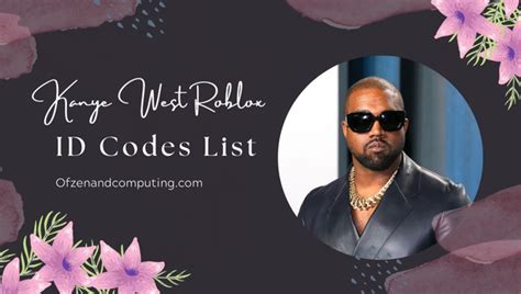 Kanye West Roblox ID