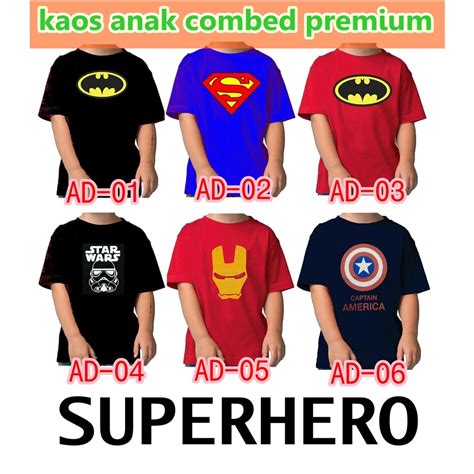 Kaos Anak Superhero