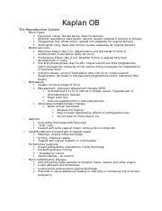 Kaplan Ob Integrated.docx