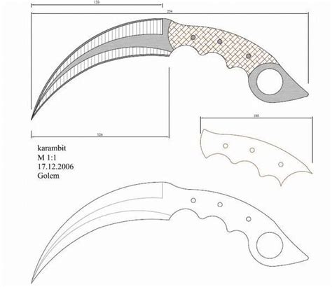 Karambit Knife Dimensions