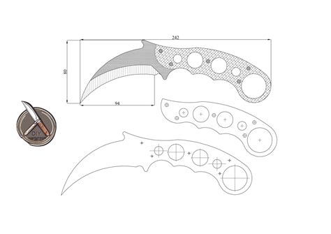 Karambit Knife Measurements