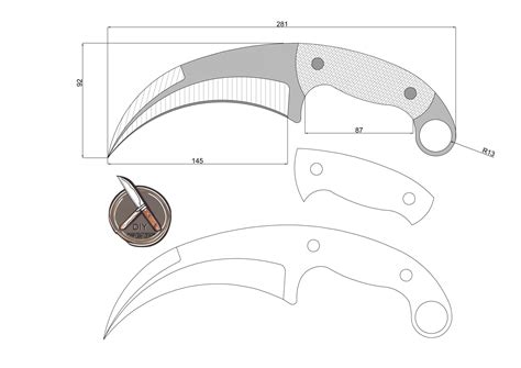Karambit Knife Template Pdf
