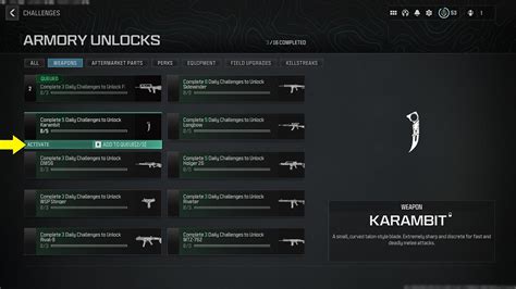 Karambit Knife Unlock
