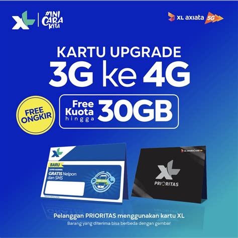 Kartu Upgrade XL Prioritas (3G ke 4G)