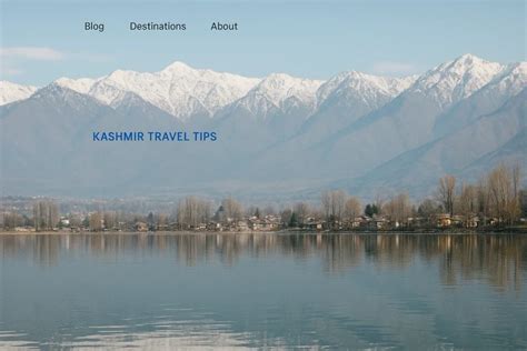 Kashmir Travel Tips