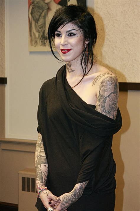 Kat von D Face tattoos, D tattoo, Face tattoos for women