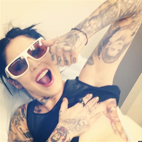 Kat Von D's New Tattoo Completely Blacks Out Her Arm