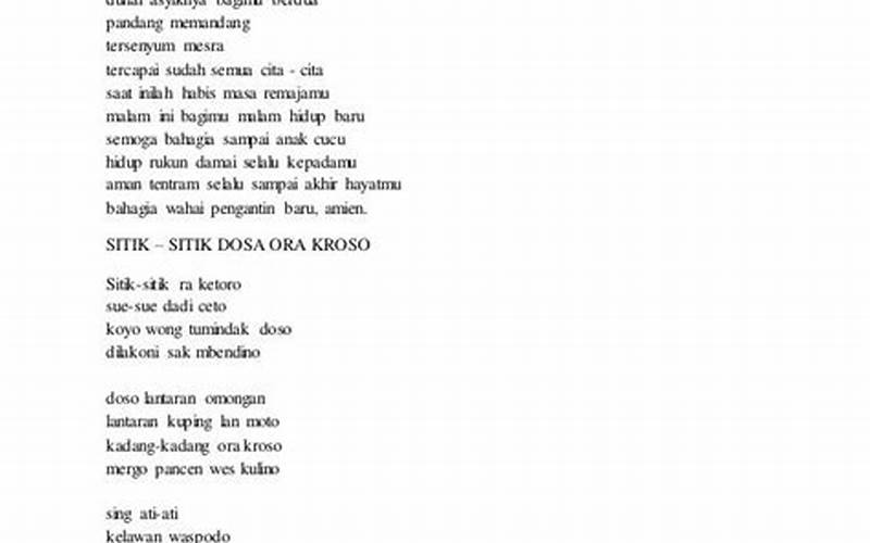 Kata-Kata Mutiara Dari Lirik Lagu Pancen Aku Sing Salah Ngarepke Tresno Kowe