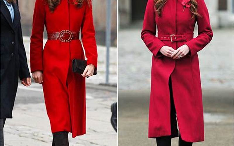 Kate Middleton'S Red Coat In Canada
