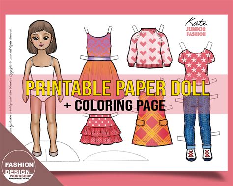 Kate Made Paper Doll Printable