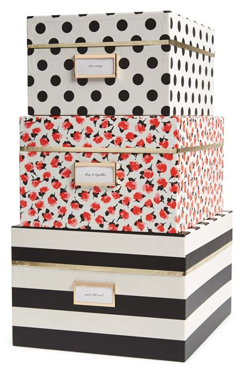 kate spade Storage & Organization Kate Spade Stacked Nesting Boxes Storage Boxes Poshmark