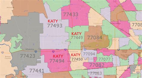 Katy Tx Zip Code Map Maping Resources