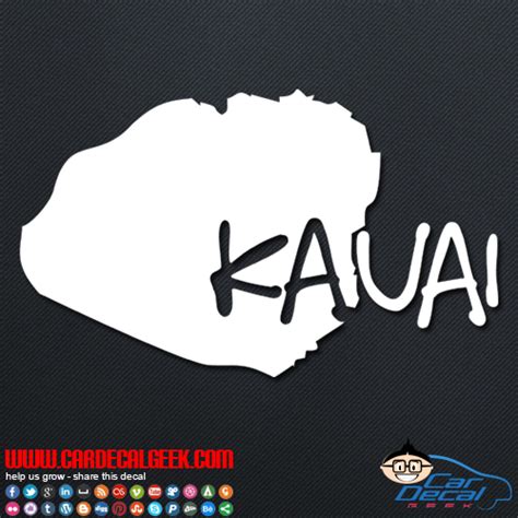 Kauai Car Window Stickers