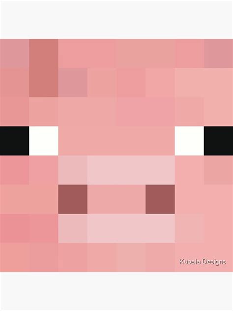Kawaii Minecraft Pig Face